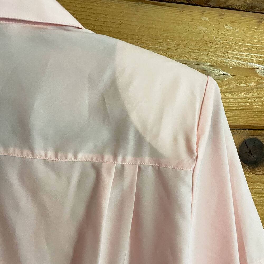 Diane Von Furstenberg VINTAGE Pink Top Shoulder Pads. Button Down Medium - Picture 4 of 7